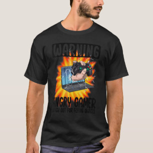 Warning Angry Gamer Watch Out For Flying Objects G T-Shirt