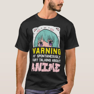 Warning Anime Aesthetic Goth Cute Japanese Manga O T-Shirt