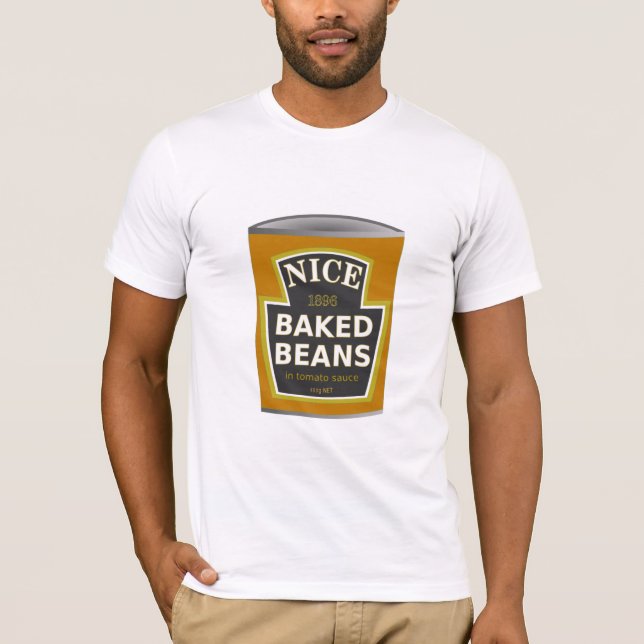 WARNING BAKED BEANS T-Shirt (Front)