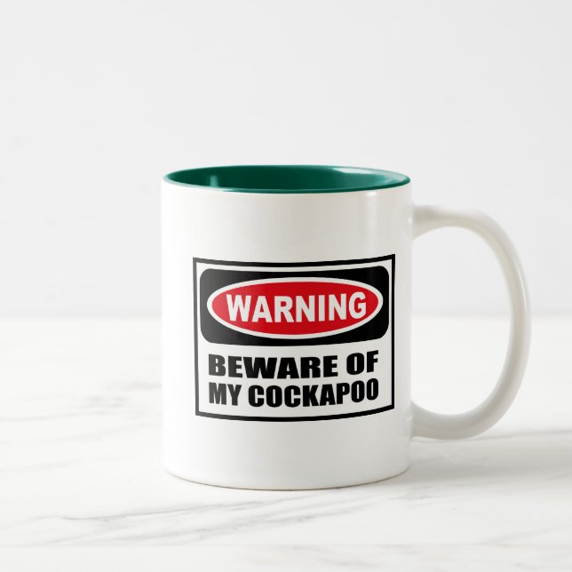 Warning BEWARE OF MY COCKAPOO Mug (Right)