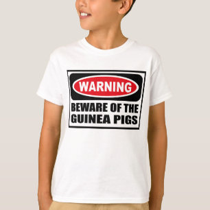 Warning BEWARE OF THE GUINEA PIGS Kid's T-Shirt