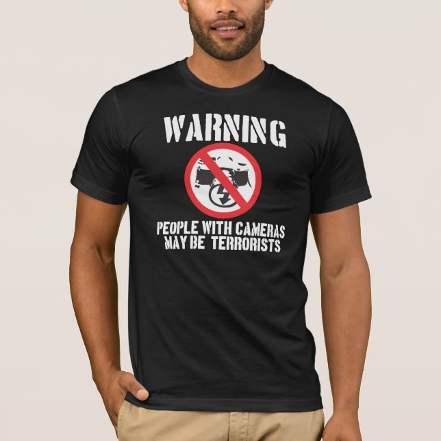 Warning (Black) T-Shirt (Front)