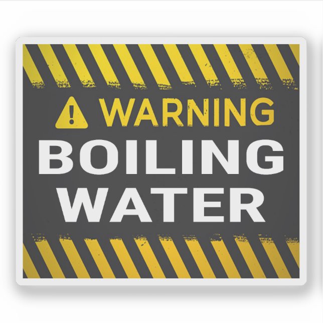 Warning Boiling Water (Front)
