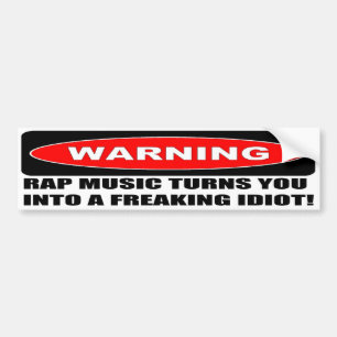 WARNING BUMPER STICKER