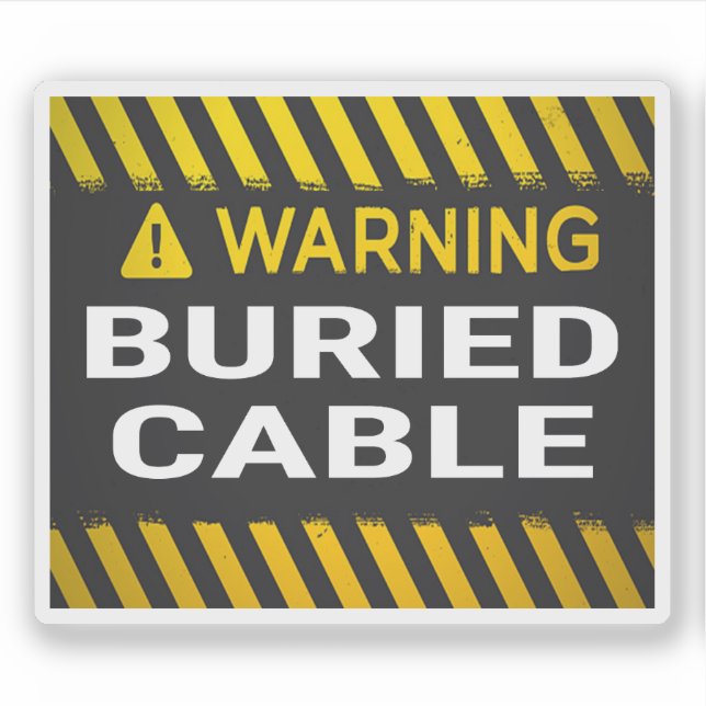 Warning Buried Cable  (Front)