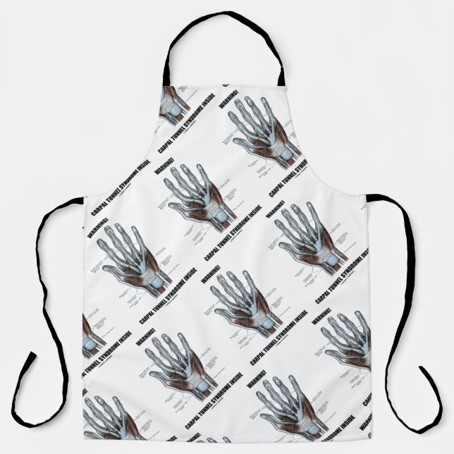 Warning! Carpal Tunnel Syndrome Inside Anatomical Apron (Front)
