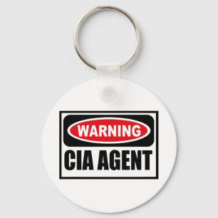 Warning CIA AGENT Key Chain