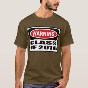 Warning CLASS OF 2016 Men's Dark T-Shirt