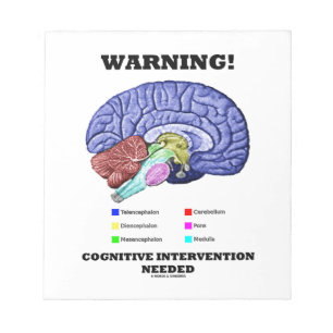 Warning! Cognitive Intervention Needed Notepad