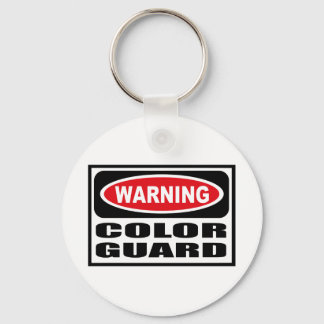 Warning COLOR GUARD Key Chain
