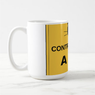 Warning Controlled By A Cat – Funny Sign Coffee Mug