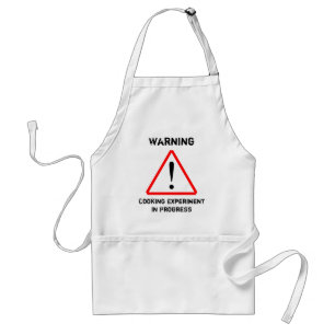 "Warning, Cooking Experiment In Progress" Apron