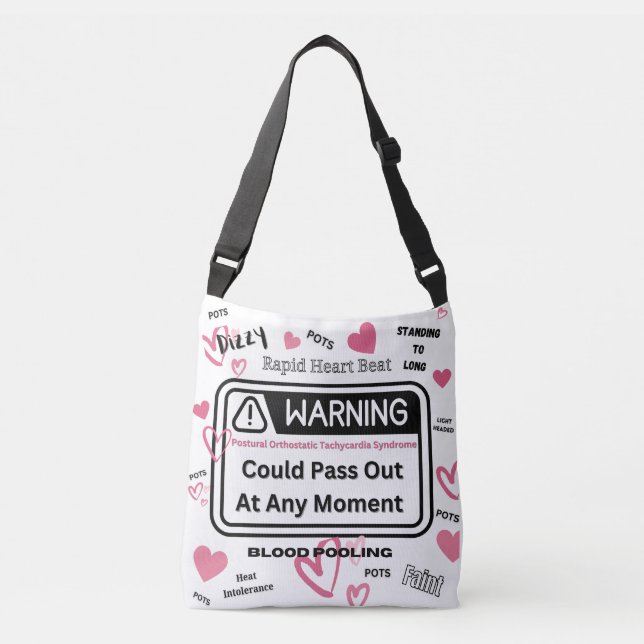 Warning! Could Pass Out  Crossbody Bag (Front)