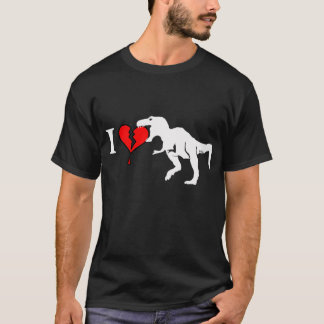 Warning! dinosaur eat heart T-Shirt
