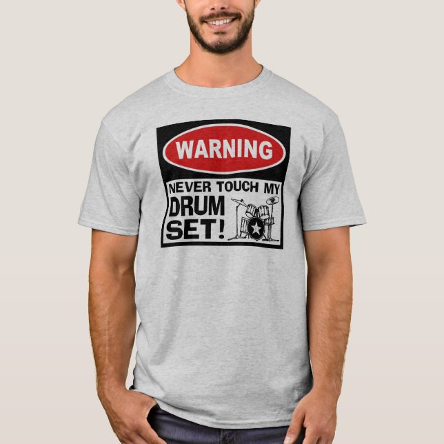 WARNING - DRUMS T-Shirt (Front)