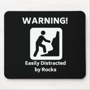 Warning - Easily Distracted Mouse Pad