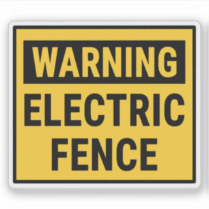 Warning Electric Fence