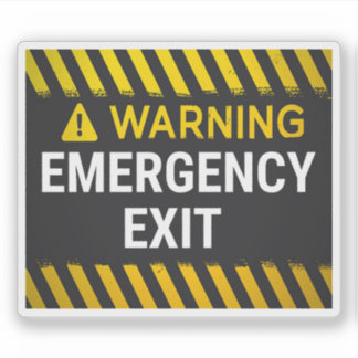 Warning Emergency Exit