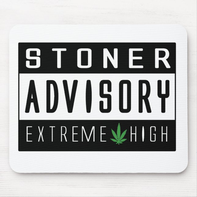 Warning Extreme High Mouse Pad (Front)