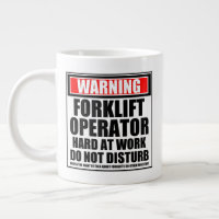 Warning Forklift Operator Hard At Work