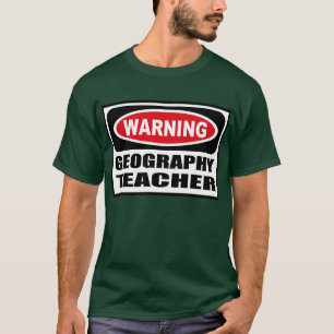 Warning GEOGRAPHY TEACHER Men's Dark T-Shirt