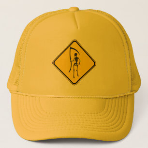Warning: Grim Reaper Ahead! Trucker Hat