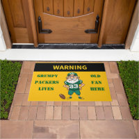 Warning Grumpy Old Packers Fan Lives Here