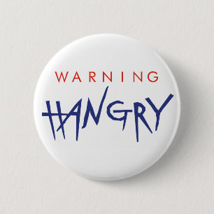 Warning Hangry Badge