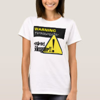 Warning Hazard Sign Temperamental Retired Singer W