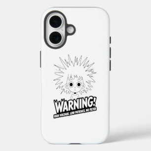 Warning! High Voltage, Low Patience, No Filter! iPhone 16 Case