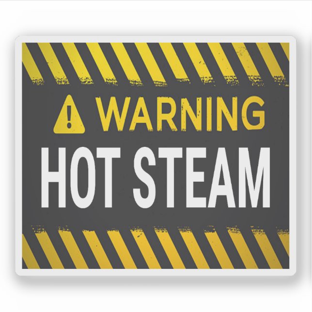 Warning Hot Steam  (Front)