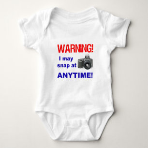 Warning! I may snap at Anytime! Baby Bodysuit
