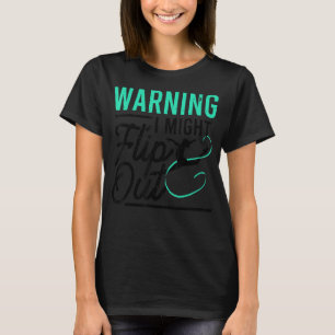 Warning I Might Flip Out Gymnast Gymnastics Pun O T-Shirt