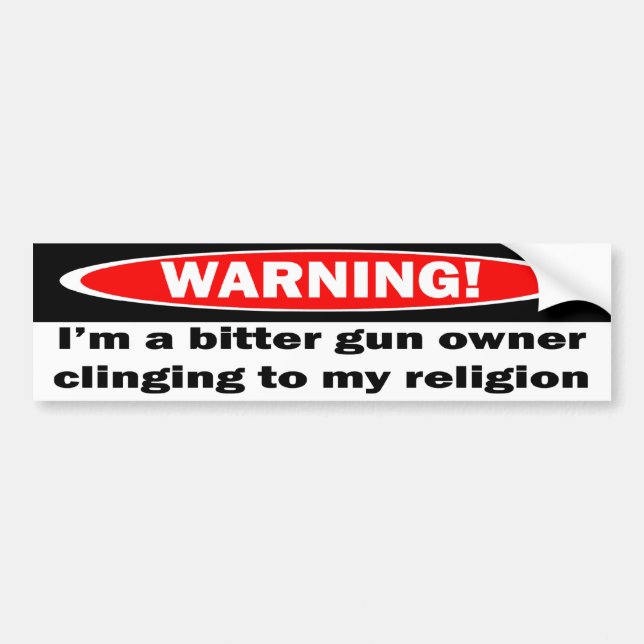 Warning!  I'm a Btter Gun Owner Bumper Sticker (Front)