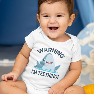 Warning I'm Teething Baby Bodysuit