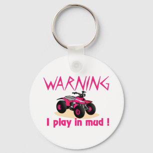 Warning Key Ring