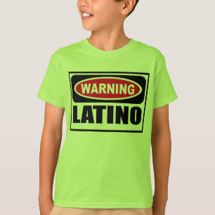 Warning LATINO Kid's T-Shirt
