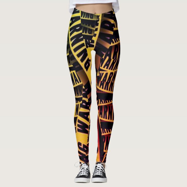 Warning leggins leggings (Front)