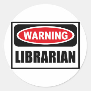 Warning LIBRARIAN Sticker