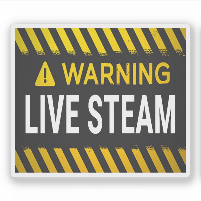 Warning Live Steam  (Front)