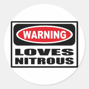 Warning LOVES NITROUS Sticker