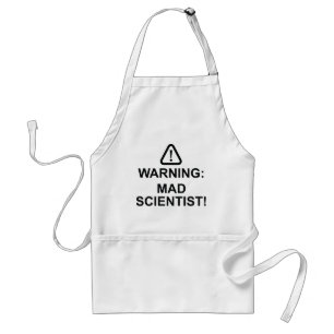 Warning Mad Scientist Standard Apron