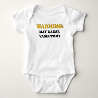 WARNING MAY CAUSE VASECTOMY BABY BODYSUIT
