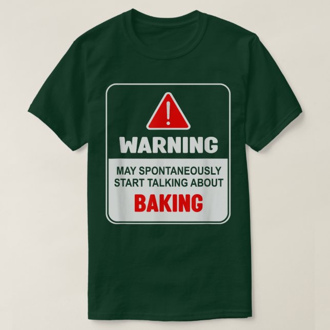 Warning May Spontaneously Start Talking About Baki T-Shirt (Design Front)