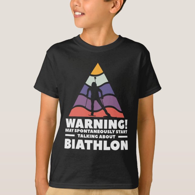 Warning May Spontaneously Start Talking About Biat T-Shirt (Front)