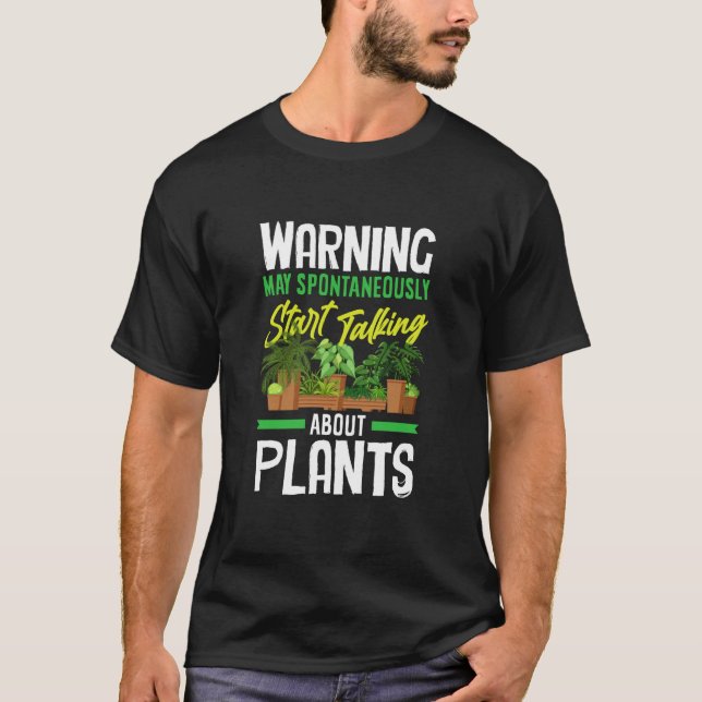Warning May Spontaneously Start Talking About Plan T-Shirt (Front)