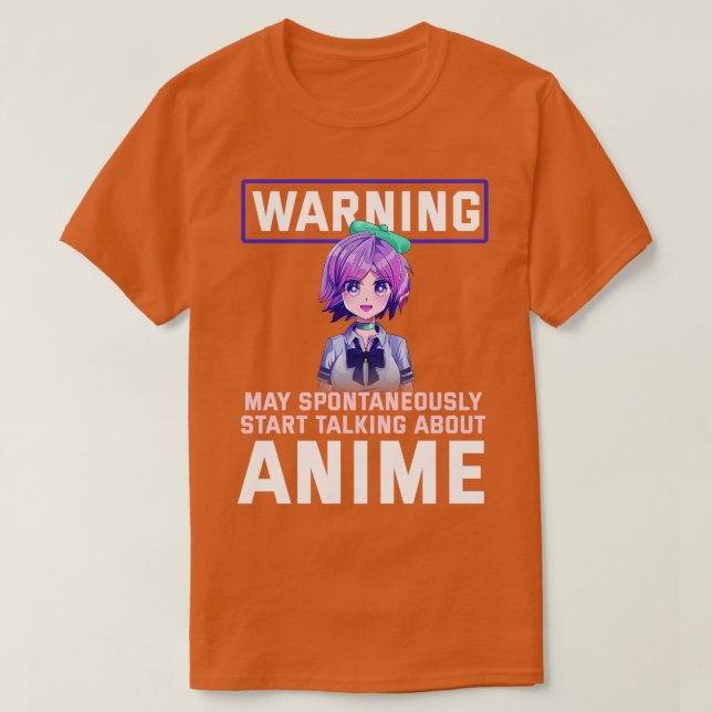 Warning May Spontaneously Start Talking About T-Shirt (Design Front)
