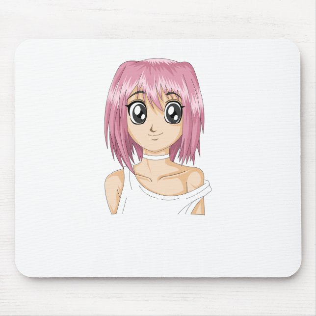 warning may start talking about anime mouse pad (Front)