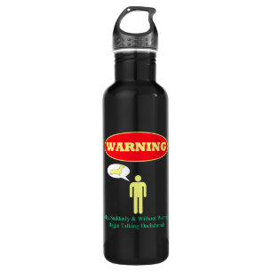 WARNING: May Suddenly Talk Dachshunds 710 Ml Water Bottle