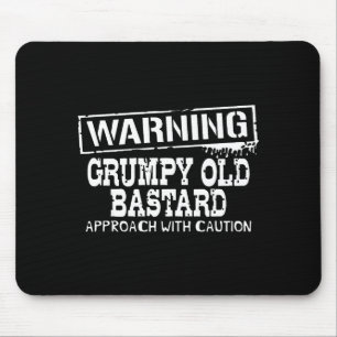 Warning Mpy Old Approach With Caution Funny Mouse Pad